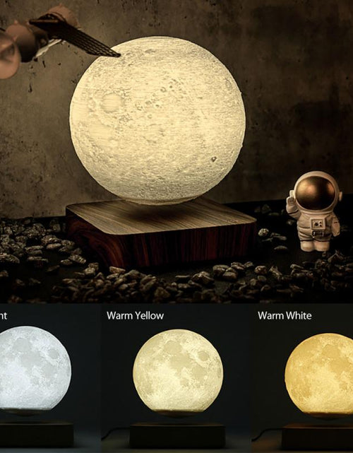 Load image into Gallery viewer, Novelty 3D Magnetic Levitation Moon Lamp Moon Floating Lamp
