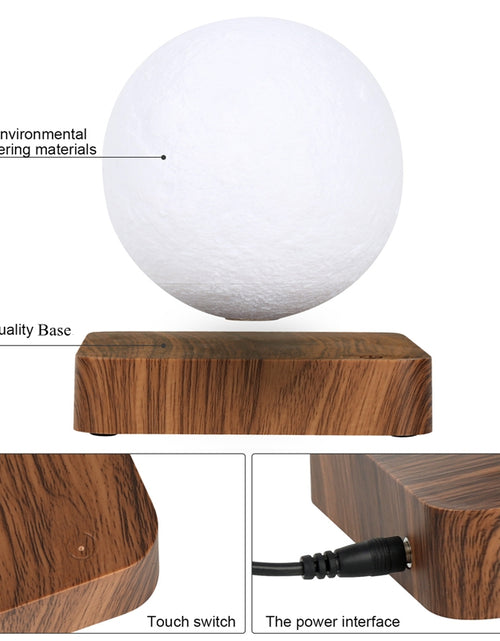 Load image into Gallery viewer, Novelty 3D Magnetic Levitation Moon Lamp Moon Floating Lamp
