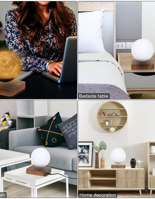 Load image into Gallery viewer, Novelty 3D Magnetic Levitation Moon Lamp Moon Floating Lamp
